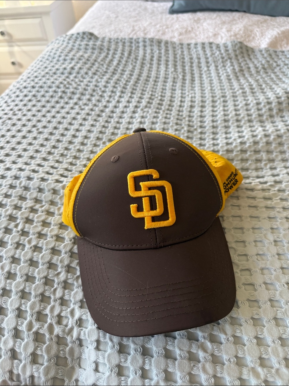 San Diego Padres Brown & Yellow Mesh Baseball Cap